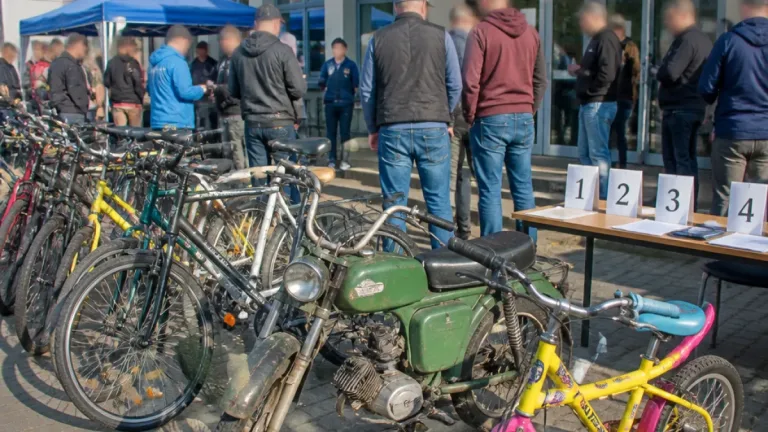 Versteigerung am Polizeirevier Wittenberg: Fahrräder und Simson S51 stehen zum Verkauf