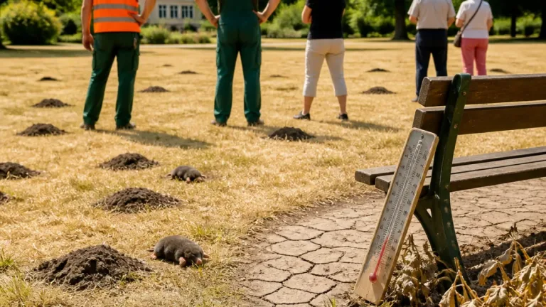 Viele tote Maulwürfe im Französischen Garten: Ursachen in Celle werden geprüft