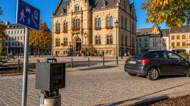Völklingen: Neuer Blitzer auf Platz vor dem Alten Rathaus sorgt für Diskussion