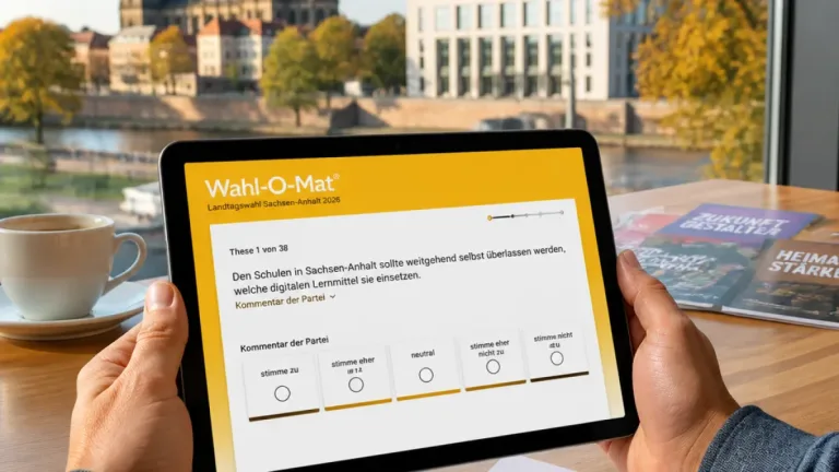 Wahl-O-Mat Sachsen-Anhalt gestartet: Orientierung vor der Landtagswahl am 6. September