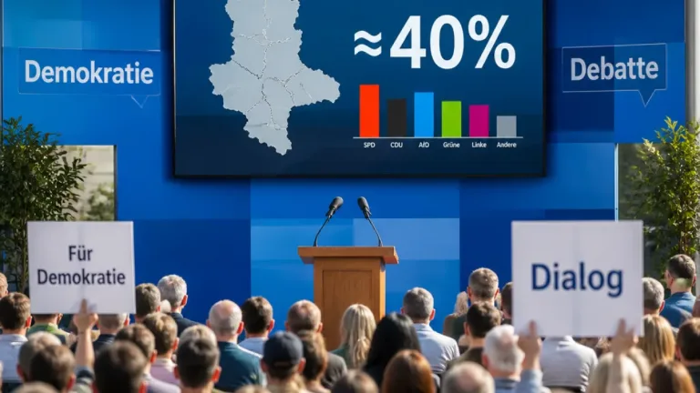 Wahlarena in Sachsen-Anhalt: Sorge um Demokratie und Debatte über Umgang mit der AfD