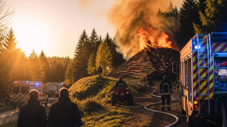 Waldbrand in Hagen-Haspe: rund 70 Einsatzkräfte kämpfen gegen Feuer an Hang