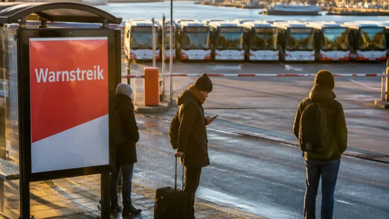 Warnstreik legt Busverkehr in Kiel, Lübeck, Flensburg und Neumünster lahm