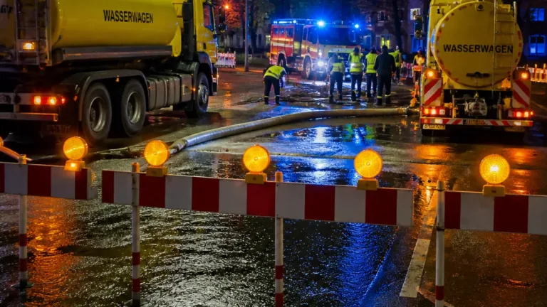 Wasserrohrbruch in Essen-Bochold: Bocholder Straße gesperrt, rund 27 Haushalte ohne Wasser