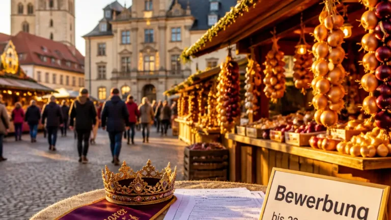 Weimar sucht Nachfolgerin für Zwiebelmarkt-Königin: Kandidatinnen bis 23. September gesucht
