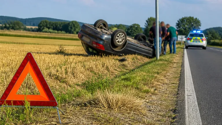 Wespe löst Überschlag bei Niedersachswerfen im Landkreis Nordhausen aus