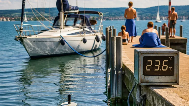 Wie warm ist der Bodensee vor Konstanz? Aktuelle Messwerte und Folgen für Badegäste