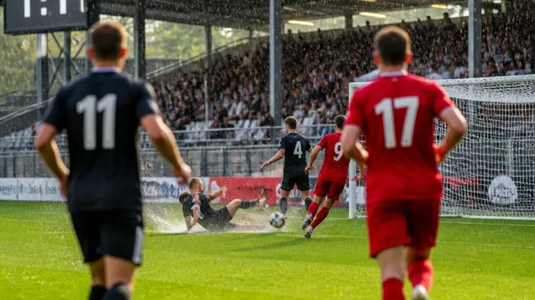 Wiesbaden holt bei regennassem Duell in Rostock verdient ein 1:1