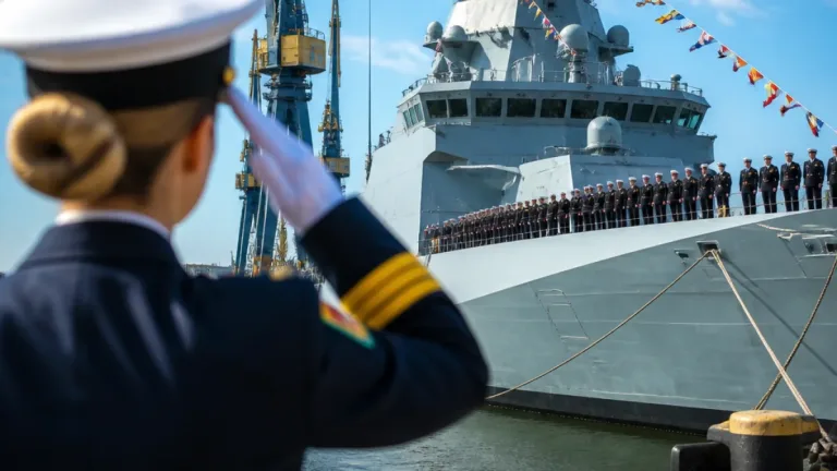 Wilhelmshaven: Erste Kommandantin einer deutschen Fregatte übernimmt „Rheinland‑Pfalz“