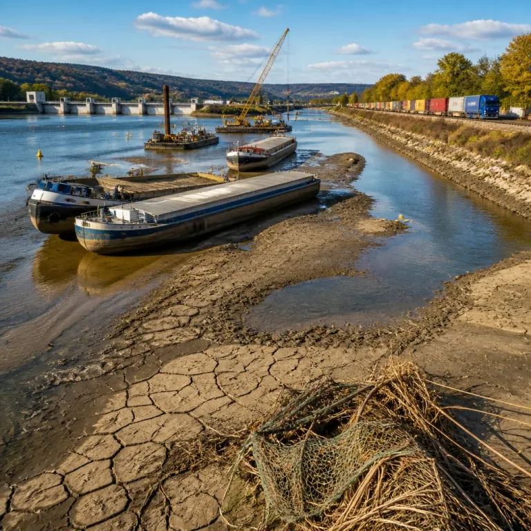 BDB verlangt rasches Handeln: Ausbau der Rheinfahrrinnen und Wasserstau sollen Niedrigwasser Folgen mildern