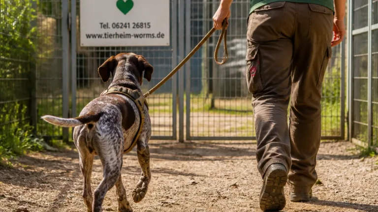 Worms: Tierheim stellt Deutsch Drahthaar Friedrich vor – elfjähriger Hund sucht erfahrenes Zuhause