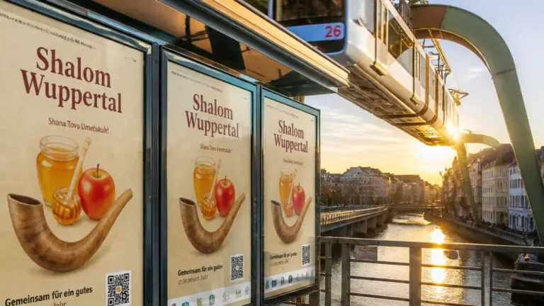 Wuppertal startet Kampagne „Shalom“: Jüdische Feiertage sichtbar im öffentlichen Raum