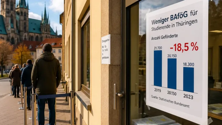 Zahl der BAföG-Empfänger in Thüringen markant gesunken – Ausgaben ebenfalls rückläufig