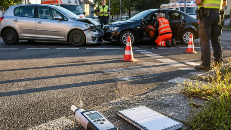 Zwickau: Vorfahrtscrash in Pölbitz — Alkoholtest bei Unfallbeteiligter ergibt 0,4 Promille
