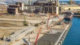 أشغال تهيئة ميناء عنابة تتقدم إلى 76% مع انطلاق صب الخرسانة على الرصيف رقم 02