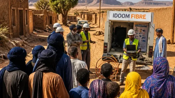 الألياف البصرية تصل تين تورهة بإيليزي وتفتح أفق تحسين الاتصال الرقمي في المنطقة