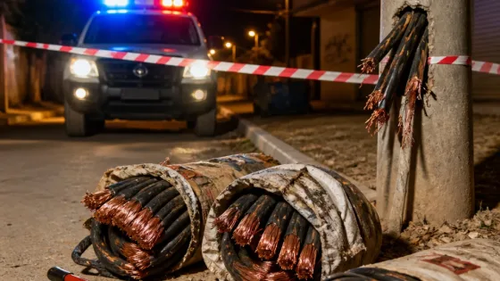 سوق أهراس: توقيف شبكة سرقت 10.5 قنطار من كوابل النحاس وعطل بخدمات الاتصال