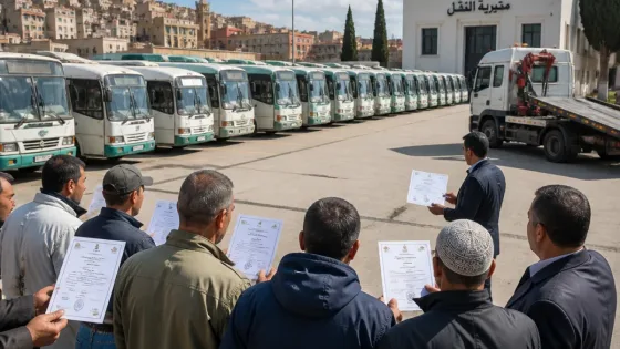 تلمسان تبدأ تجديد أسطول النقل: سحب 50 حافلة قديمة وتوزيع شهادات التمويل البنكي