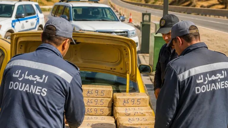 الجمارك بتلمسان تحجز 9.5 كلغ من الكيف المعالج وتوقيف شخصين على الطريق السيار