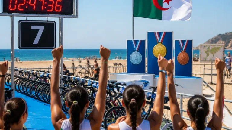 الجزائر تتوّج بكأس العالم للترياثلون للجهوية للسيدات في سكيكدة
