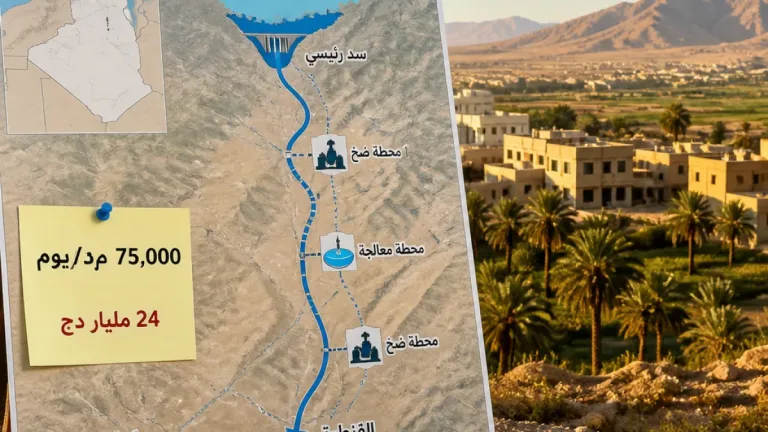 الموافقة المبدئية لمشروع ربط بسكرة والقنطرة بمياه سد بني هارون بتكلفة 24 مليار دينار