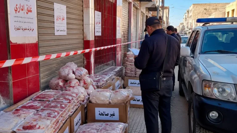 أمن ولاية المسيلة يوقف محلات ويوفر 139 كلغ لحوم فاسدة خلال حملات مراقبة في جويلية