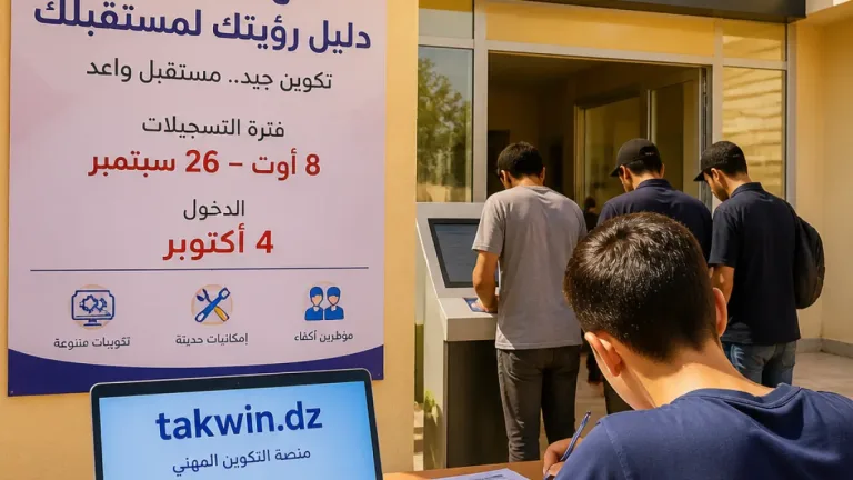 انطلاق تسجيلات دورة أكتوبر 2026 للتكوين المهني: أبواب الالتحاق مفتوحة حتى 26 سبتمبر