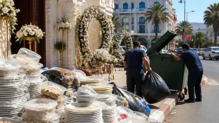 بذخ الأعراس الصيفية في عنابة يحول طعاماً صالحاً إلى نفايات ويثقل ميزانيات العائلات