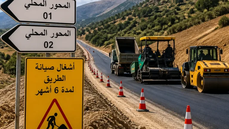 بلدية عين البيضاء أحريش تخصص 6 ملايير سنتيم لصيانة الطريق البلدي رقم 1 الذي يربط بميلة وولاية سطيف