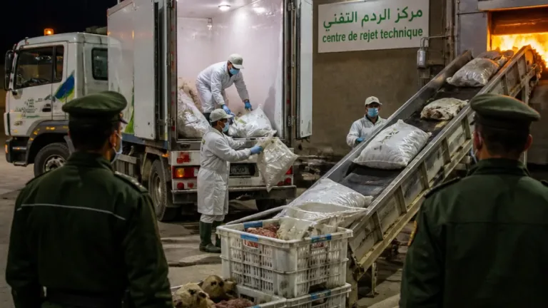 بني عباس: حجز وإتلاف أكثر من طن من الأحشاء ورؤوس أغنام غير صالحة للاستهلاك قبل الاحتفالات