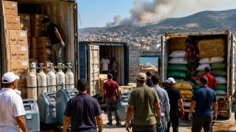 بومرداس ترسل قوافل طبية وأعلاف إلى جيجل لدعم المتضررين من حرائق الغابات