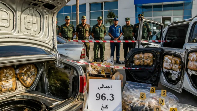 حجز 96.3 كلغ من الكيف المعالج وتوقيف 8 أشخاص في ثلاث عمليات بالشلف