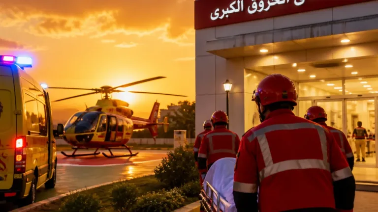 إجلاء جوي لأربعة مصابين بحروق خطيرة من بجاية إلى مستشفى زرالدة
