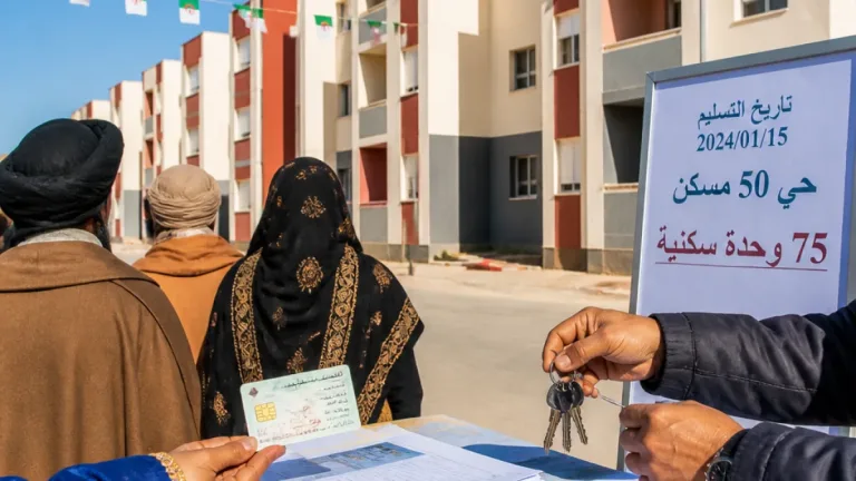 إليزي: بدء تسليم مفاتيح 75 سكنًا بحي 50 مسكن بزاوية سيدي موسى ابتداءً من 11 أوت