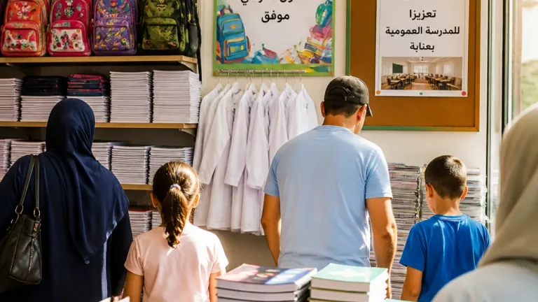 إقبال مبكّر على اللوازم المدرسية في عنابة مع استعداد الولاية للدخول الدراسي وتوفير 963 أستاذًا