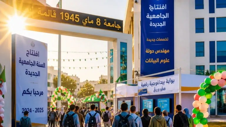 جامعة 8 ماي 1945 قالمة تفتتح السنة الجامعية وتُدشّن تخصصات مهنية واستراتيجية جديدة