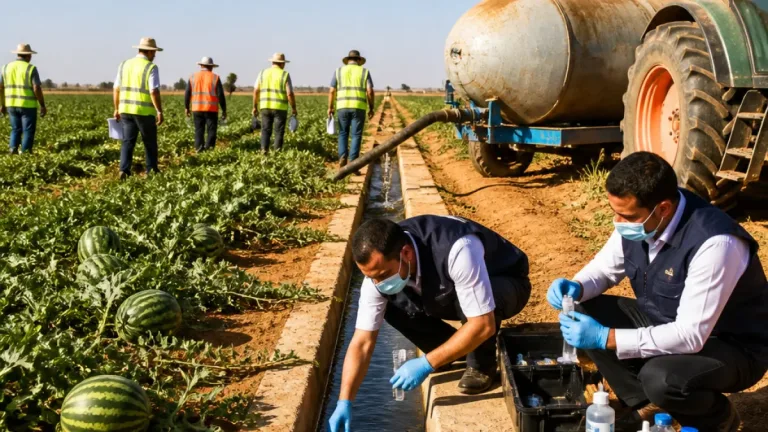 لجنة مختلطة تفحّص ممارسات إنتاج وتسويق البطيخ الأحمر في المسيد بسيدي بلعباس