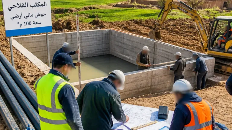 متابعة ميدانية بأشغال حوض مائي بسيدي معروف في إطار دعم الري الفلاحي بجيجل