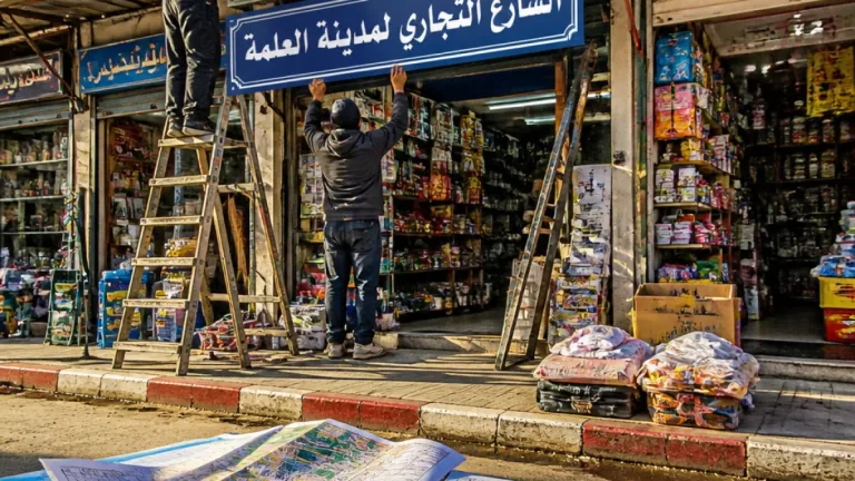نقاش واسع في العلمة حول تسمية «شارع دبي» وتأثيره على الهوية الاقتصادية المحلية