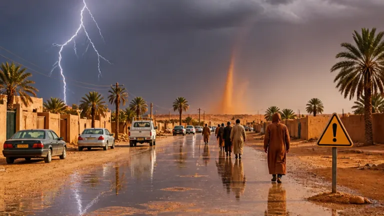 نشرة جوية: أمطار رعدية وزوابع رملية تشمل عين صالح وعدد من الولايات اليوم وغدًا