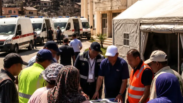 قوافل طبية ولجان لدراسة التعويضات بعد حرائق طالَت العلمة والشرفة وسرايدي