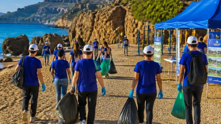 شباب أندية الحماية الطبيعية بقسنطينة يقضون يوماً ترفيهياً وتوعوياً بشاطئ بلغيموز في جيجل