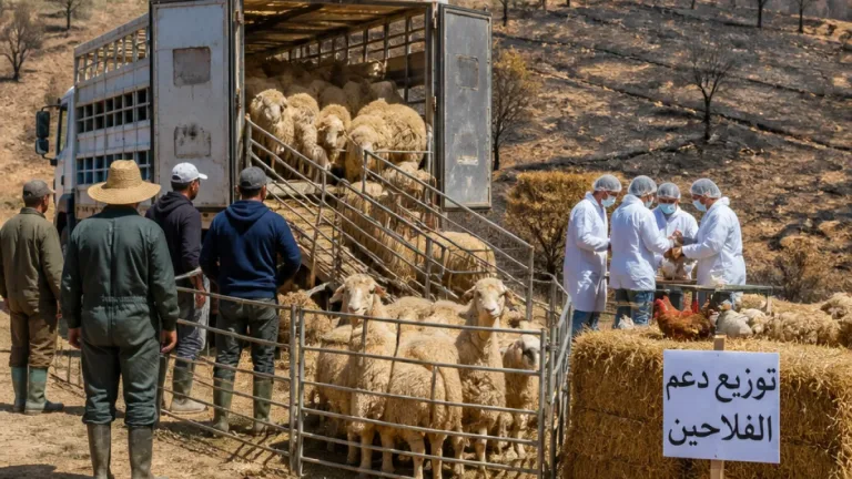 سكيكدة: بدء توزيع أغنام على الفلاحين المتضررين من حرائق جويلية وأوت ببلدية الحروش