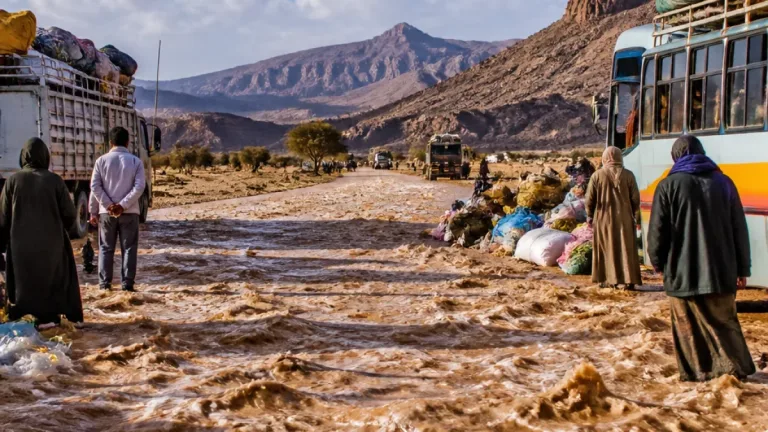 سيول وادي تينكلام تقطع الطريق سنوياً وسكان الهقار يطالبون بجسر دائم