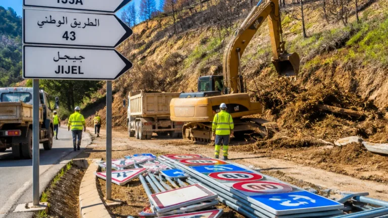 تعبئة واسعة لإزالة آثار الحرائق وإعادة تأهيل شبكة الطرق بجيجل