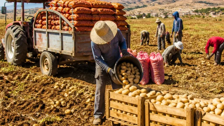 تبسة تسجّل قفزة في إنتاج البطاطا مع انطلاق حملة الجني وتوقعات بانخفاض الأسعار