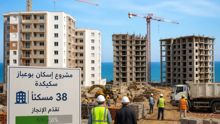 تقدم متدرّج في مشروع الترقوي المدعّم بمنطقة بوعباز في سكيكدة مع دعوات لتسريع الأشغال