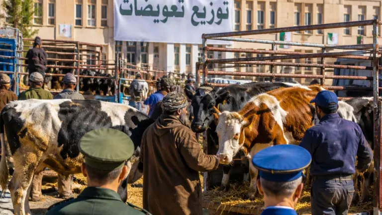 تواصل توزيع أبقار تعويضاً عن خسائر حرائق الغابات لفائدة فلاحين عنابة وقالمة