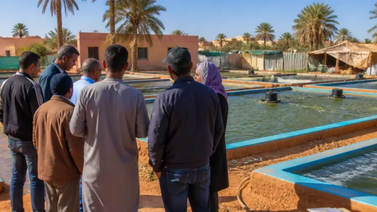 تيميمون: زيارة ميدانية حول تكييف تربية البلطي في المناطق الصحراوية وتشجيع الاستثمار