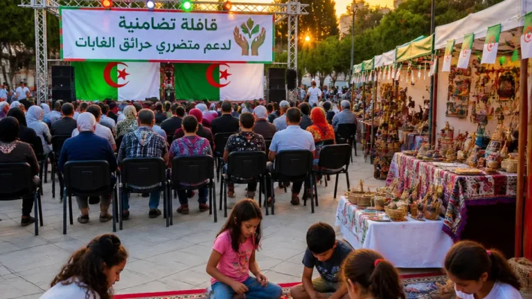 تيزي وزو تختتم قافلة ثقافية تضامنية لدعم متضرري حرائق الغابات